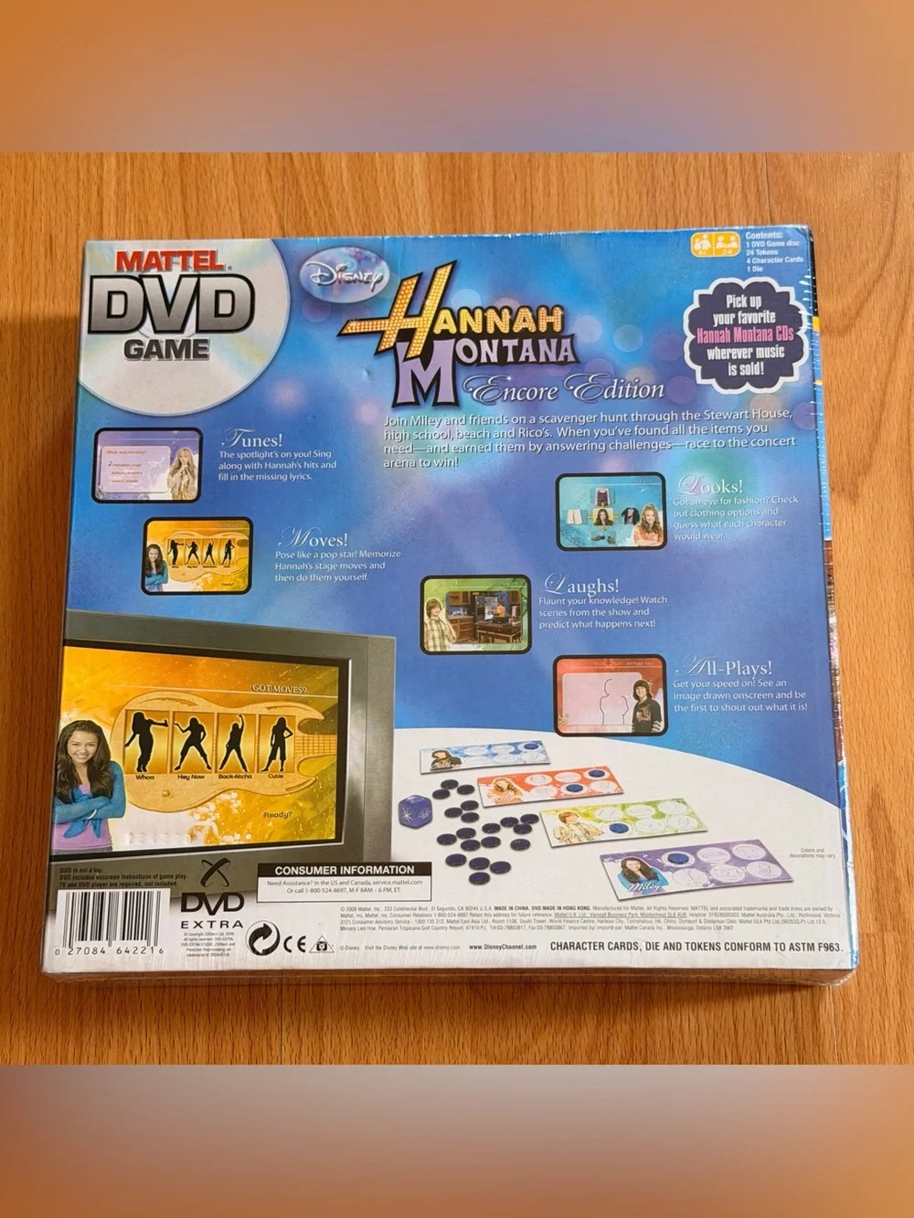 Mattel Hannah Montana DVD Game - Blue, Purple, Pink, Yellow